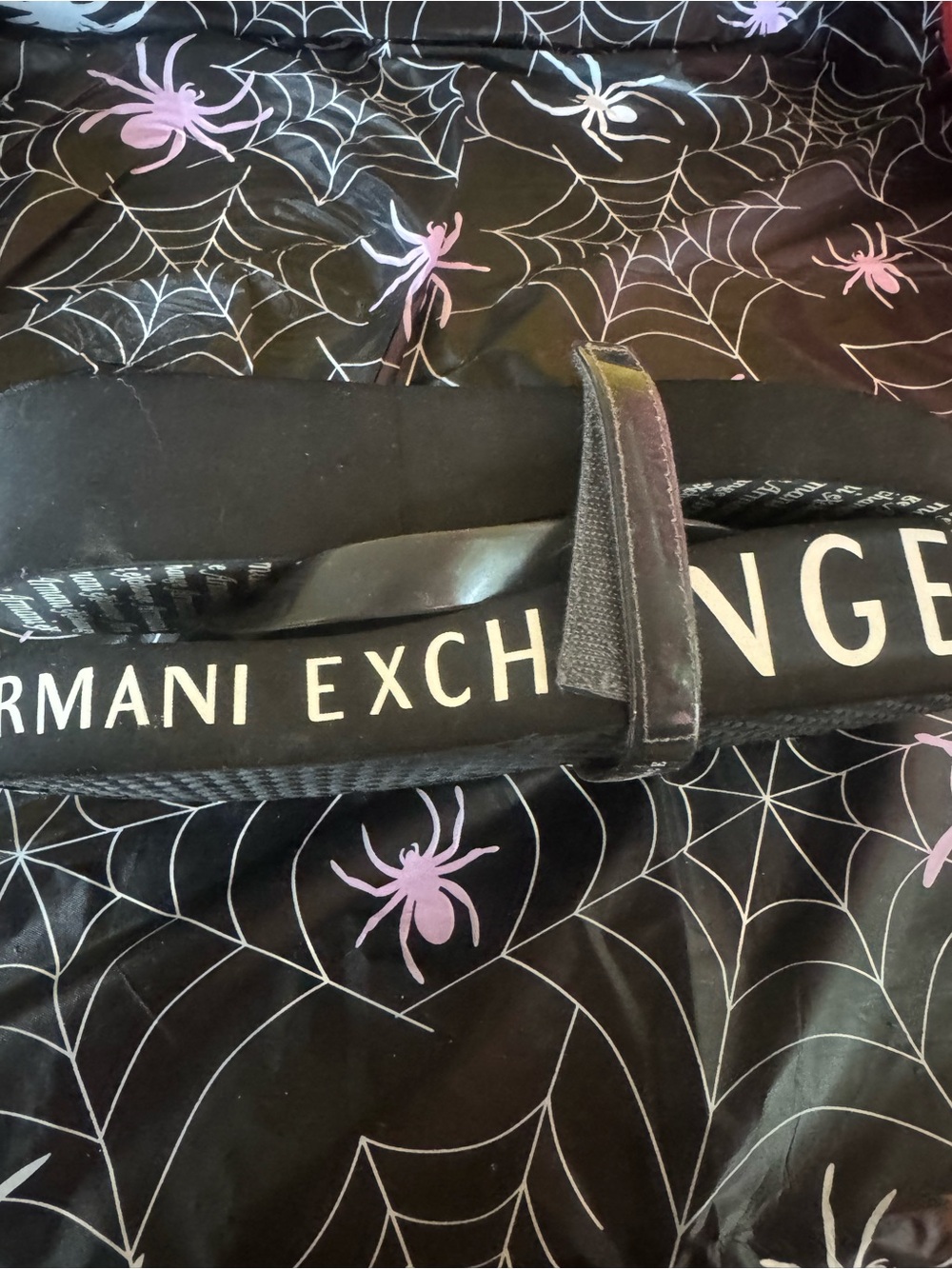 Armani Exchange  women’s 7 Logo Belt - Blacki